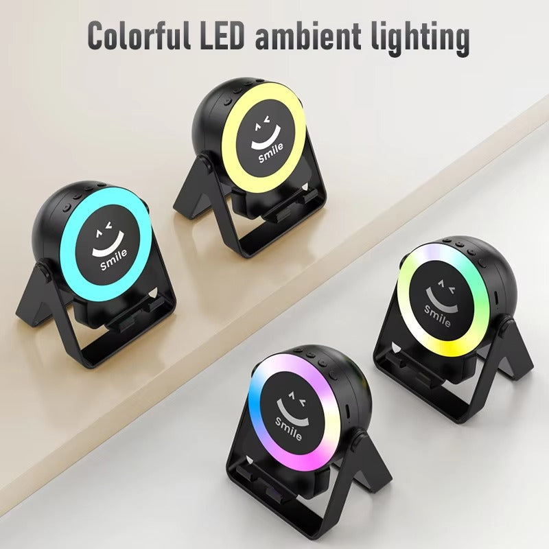 Smile RGB LED Emoji Light Speaker and Phone Holder
